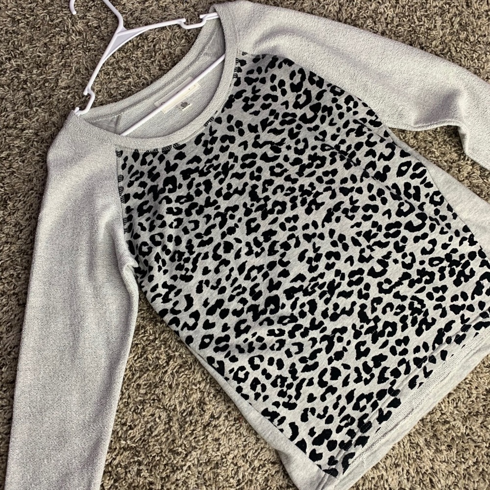 grey sweat shirt